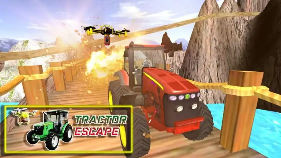 3D Drone vs Tractor Simulator – SellUnitySourceCode screenshot 3