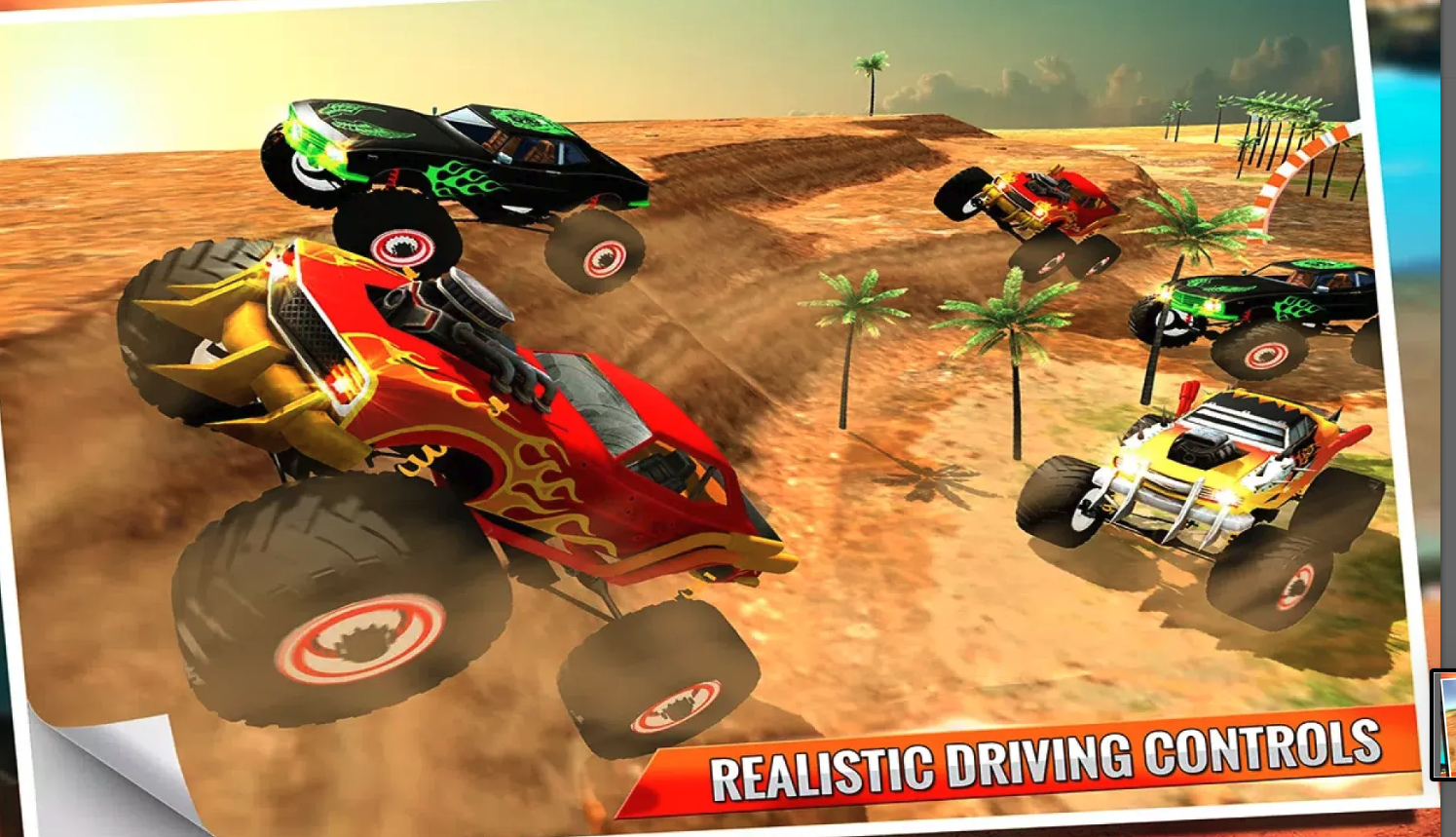 4x4 offroad Monster Truck Impossible Desert Track screenshot 7