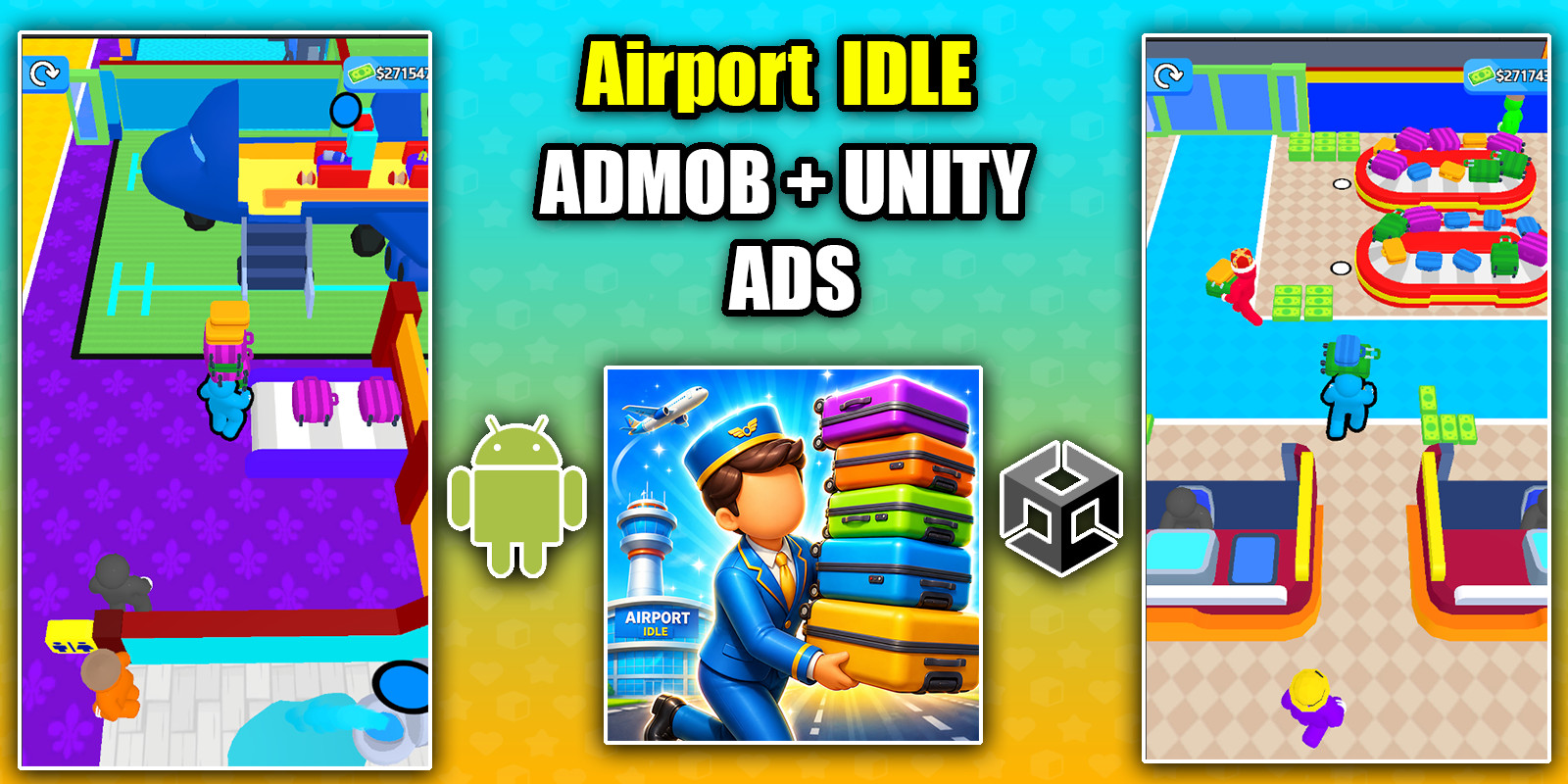 Airport Idle 3D Unity Game Source Code source code