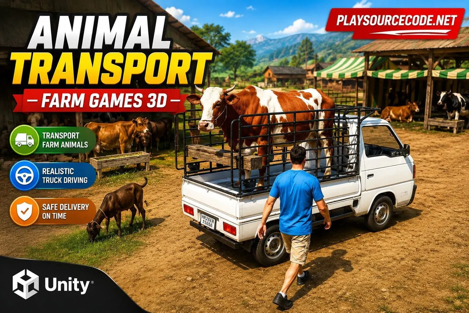 Animal Transport Farm Games 3d Unity Source Code screenshot 4