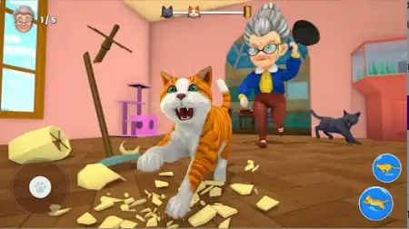 Bad Cat Simulator: Prank Gran screenshot 4