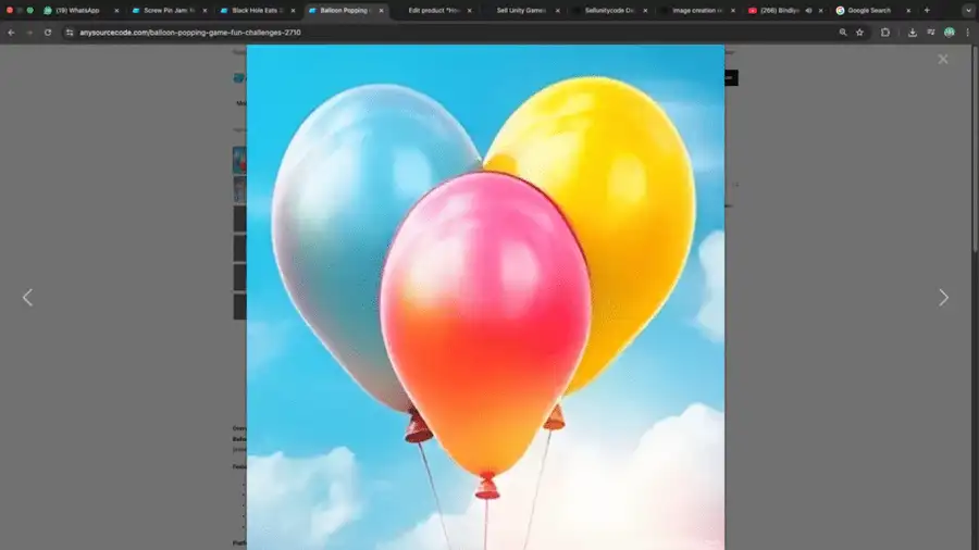 Balloon Popping Game Master 3D screenshot 2