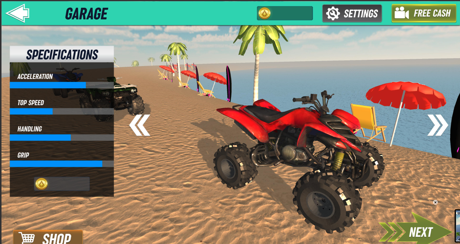 Beach ATV Bike Quad Stunt Racing screenshot 3