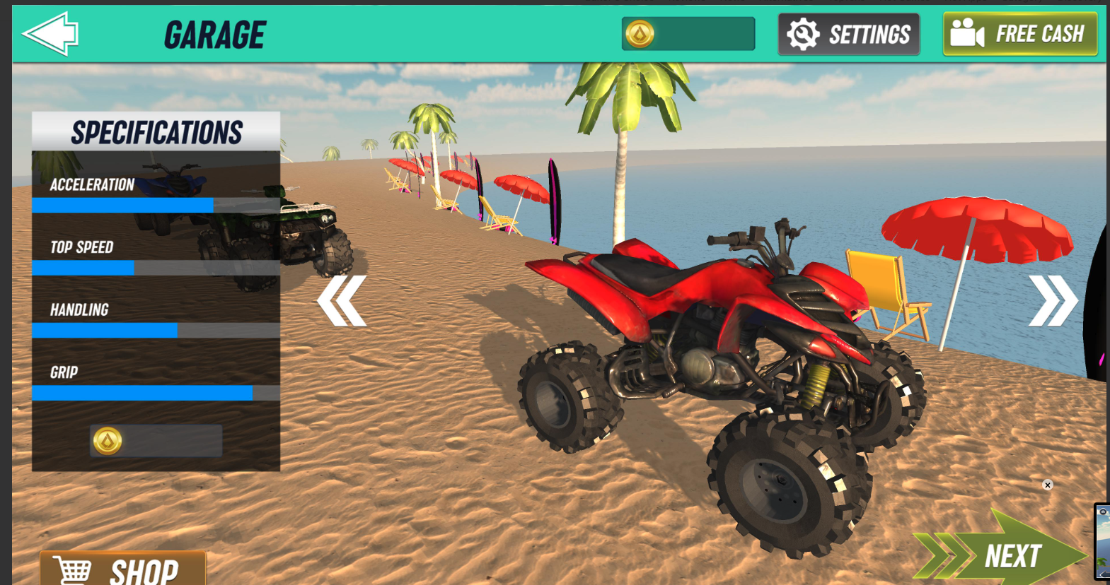 Beach ATV Bike Quad Stunt Racing screenshot 8