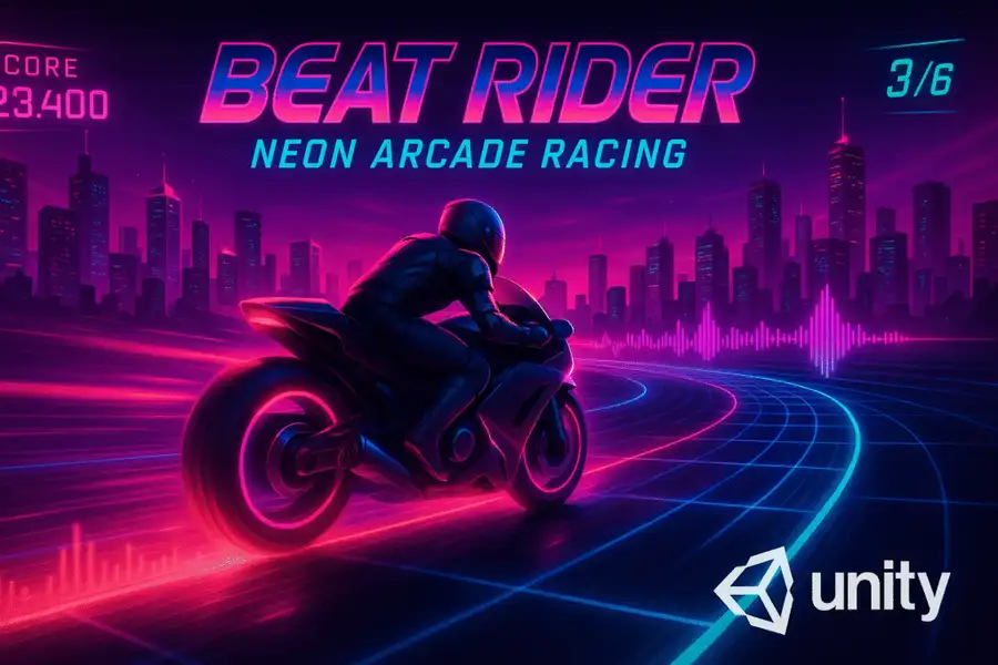 Beat Rider: Neon Arcade Racing screenshot 2