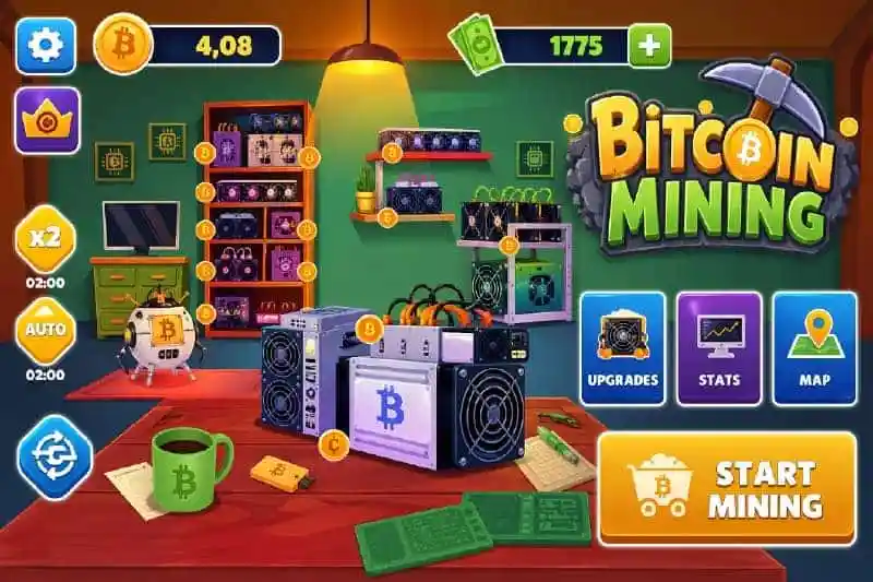 Bitcoin Mining: Idle Simulator screenshot 2