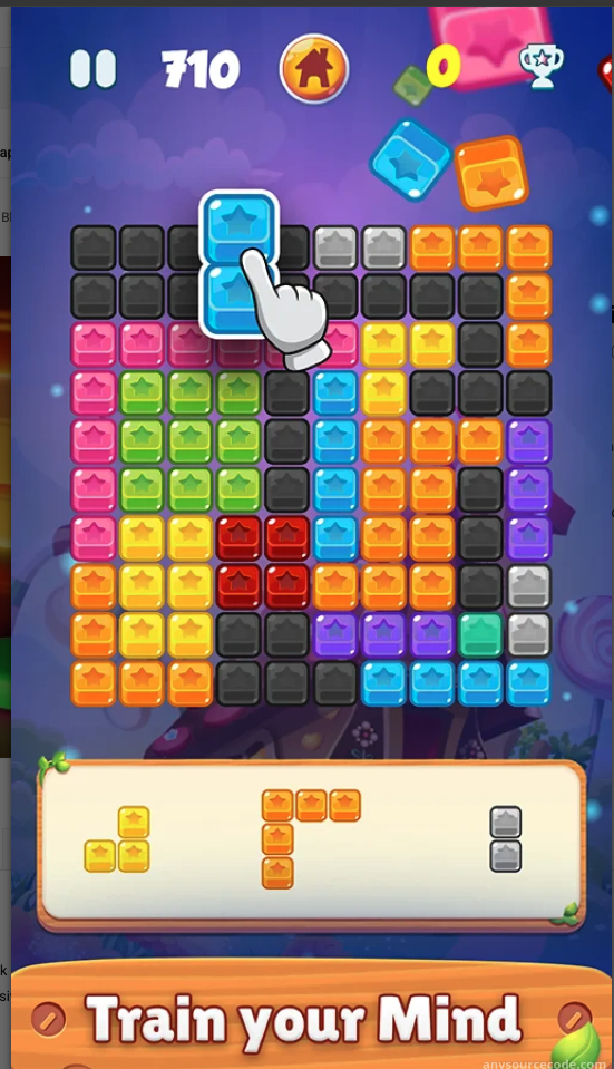 BlockShift Puzzle Unity Source Code – Addictive Block Puzzle Game Template screenshot 6