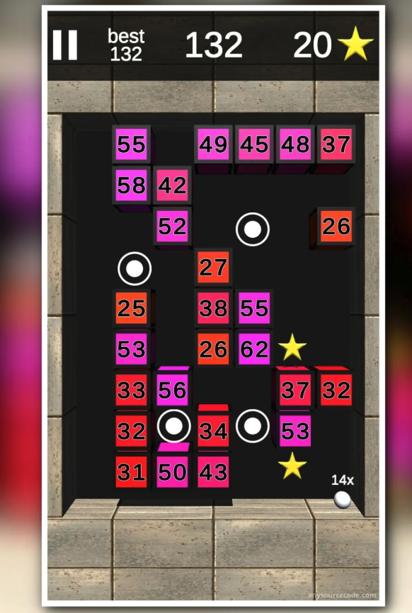 Breaker with AdMob ads - Unity Source Code screenshot 2
