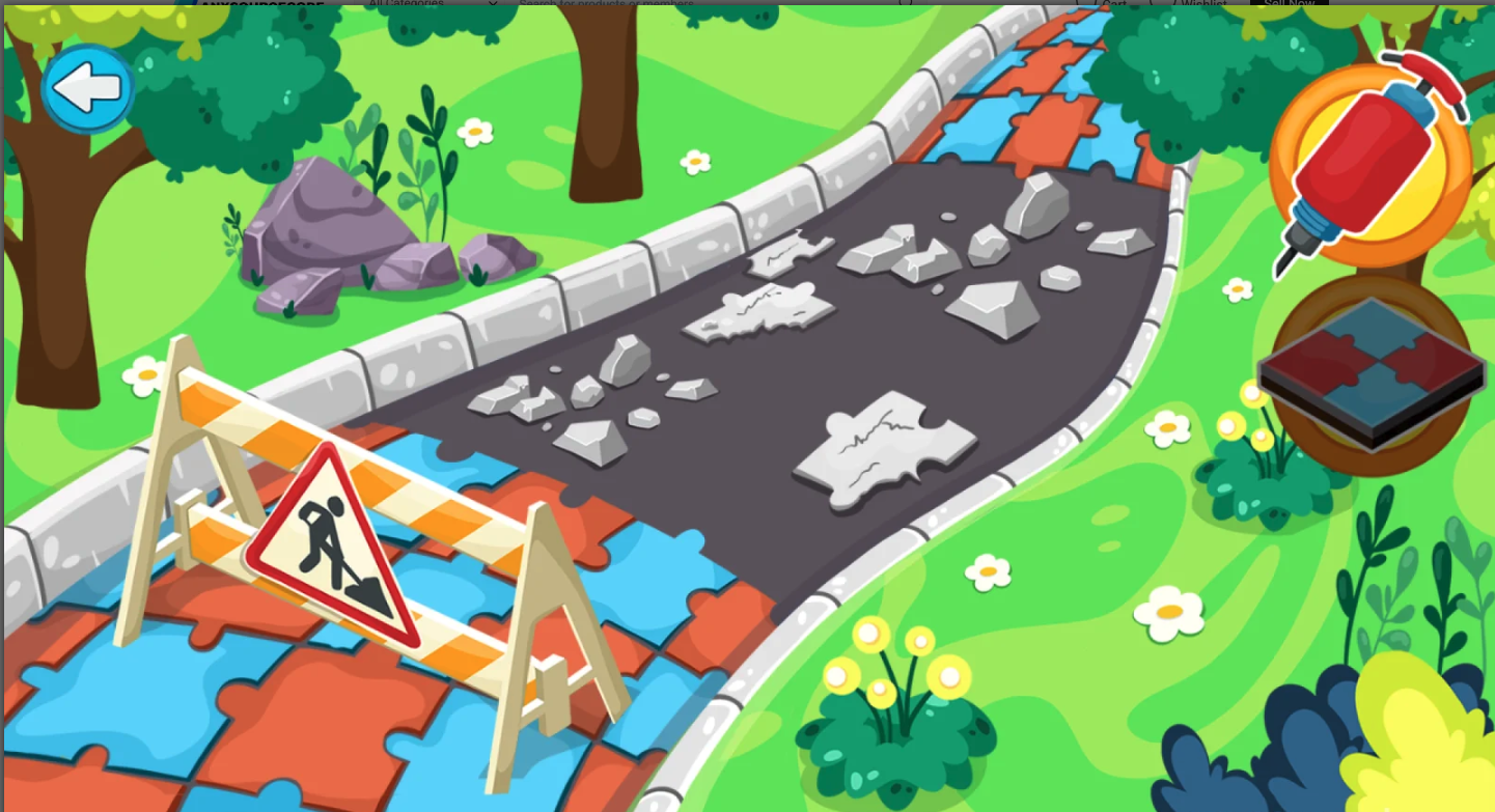 Builder Unity Source Code – Educational Construction Game Template for Kids screenshot 6