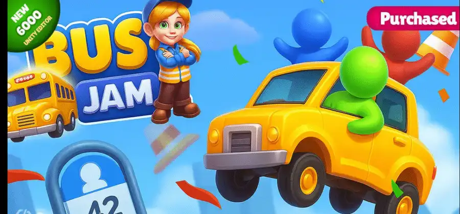 Bus jam – Unity reskinned Game SellUnitySourceCode screenshot 2