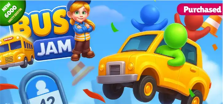 Bus jam – Unity reskinned Game SellUnitySourceCode screenshot 4