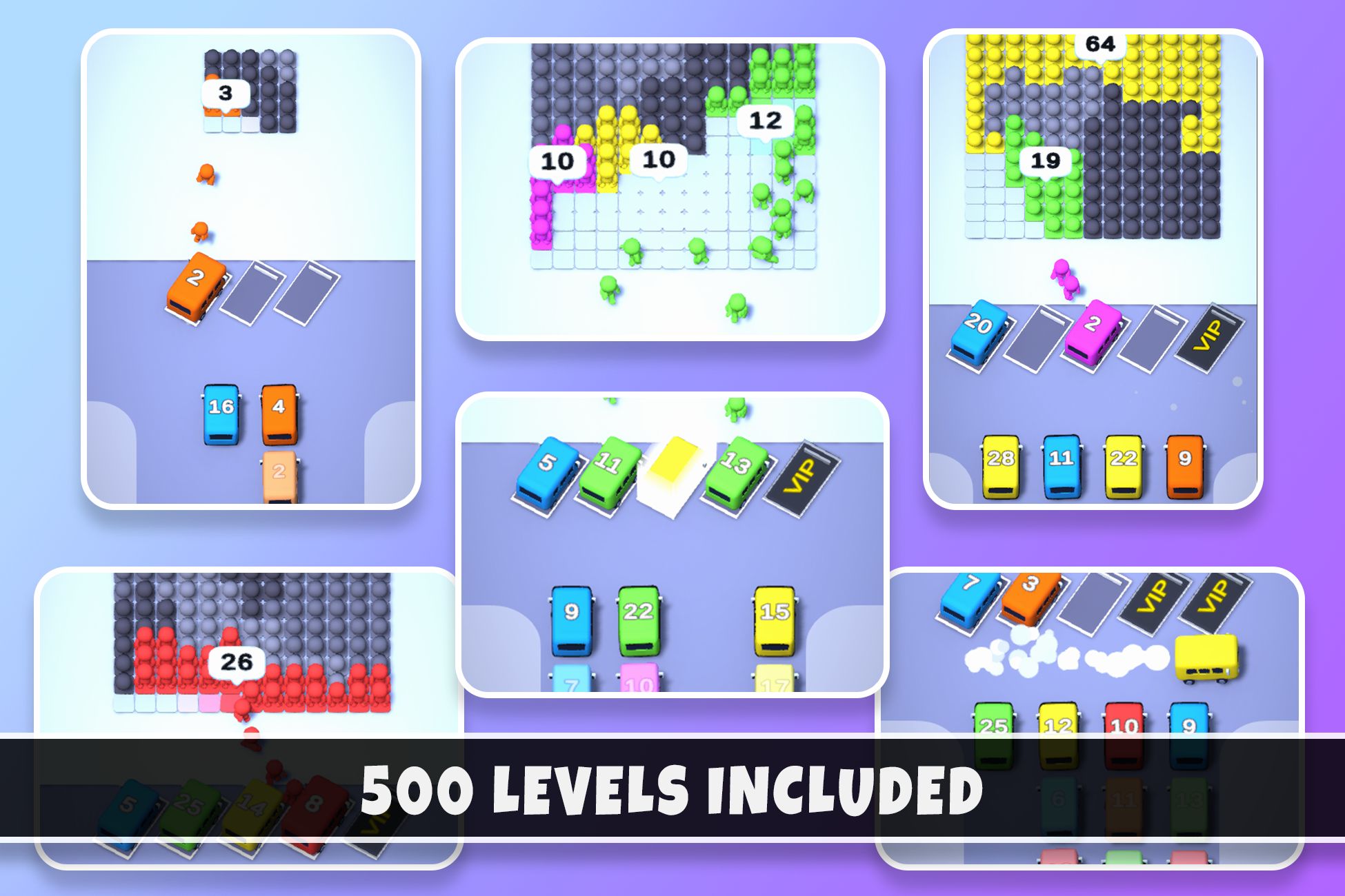 Bus Out Crowd Jam - Unity 3D Puzzle Template screenshot 2