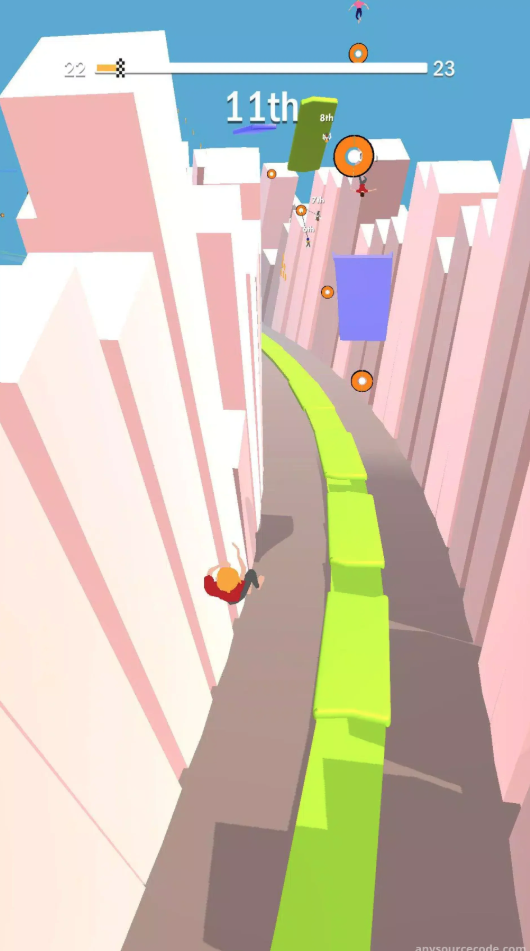 🪢 Cable Swing - Rope Swing Racing Unity Game screenshot 8