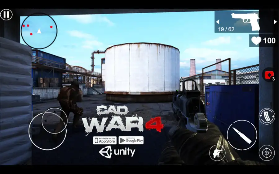 CAD-4 War New Release Sellunitysourcecode screenshot 4