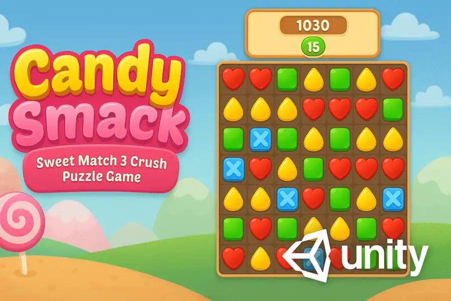 Candy Smack – Sweet Match 3 Crush Puzzle Game screenshot 2