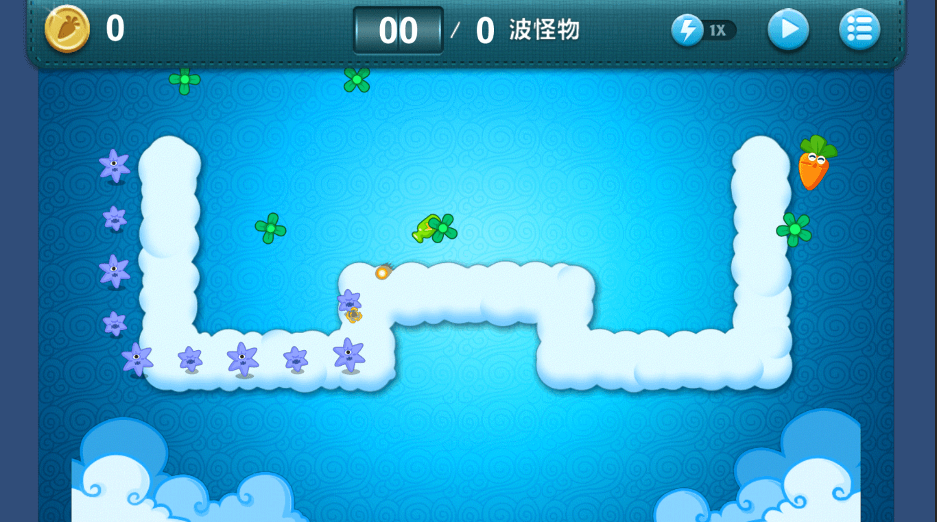 Carrot Tower Defense Unity Game Development Assets Sellunitysourcecode screenshot 2