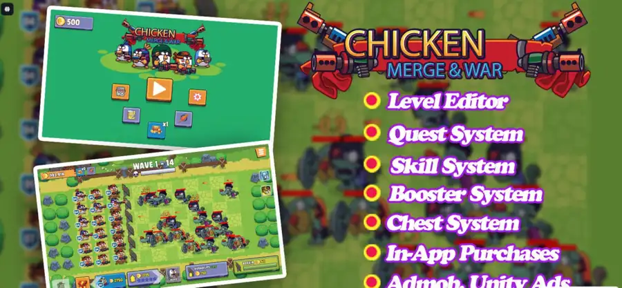 Chicken Merge - Unity Complete Game Template SellUnitySourceCode screenshot 3