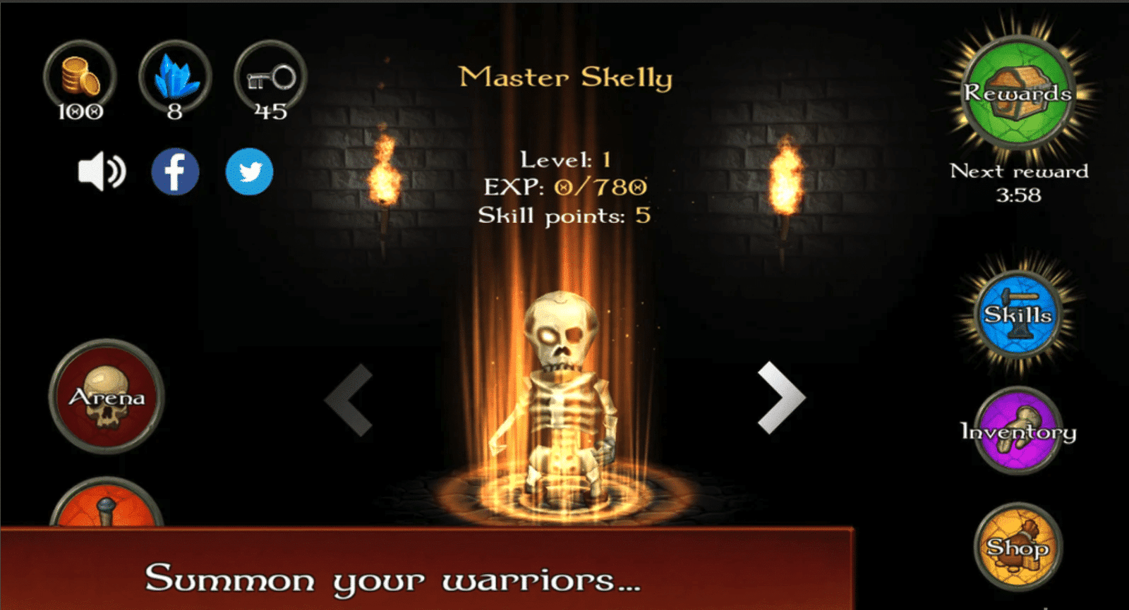 Clash of Skellies – Dungeon RPG Arena Strategy Game screenshot 3