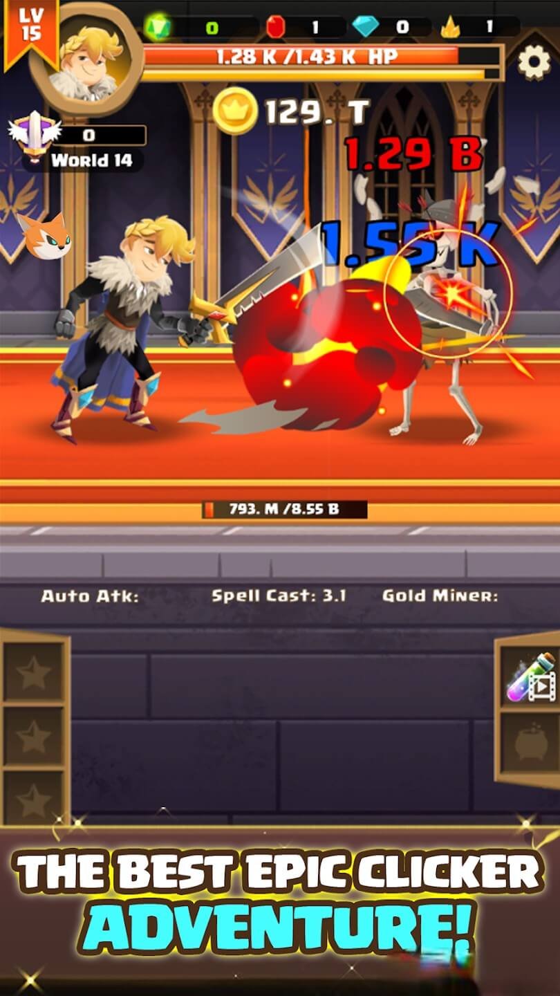 ⚔️ Clicker Knight – Incremental Idle RPG | SellUnitySourceCode.com screenshot 4
