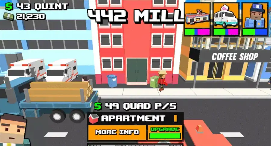 Clicker Town – Idle Cube City Builder screenshot 2