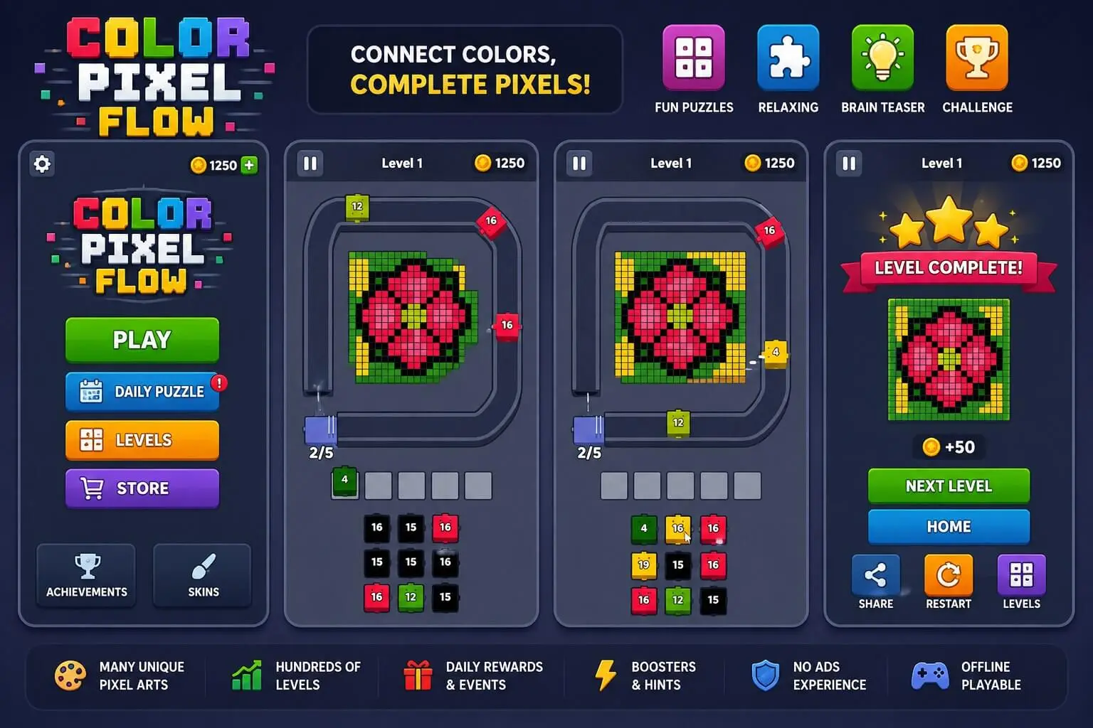 Color Pixel Flow Unity Game Code screenshot 6