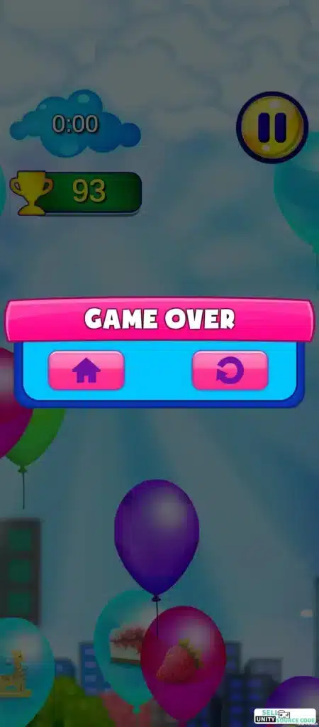 Colour Balloon Popper 3D – Fun Unity Game SellUnitySourceCode.com screenshot 3