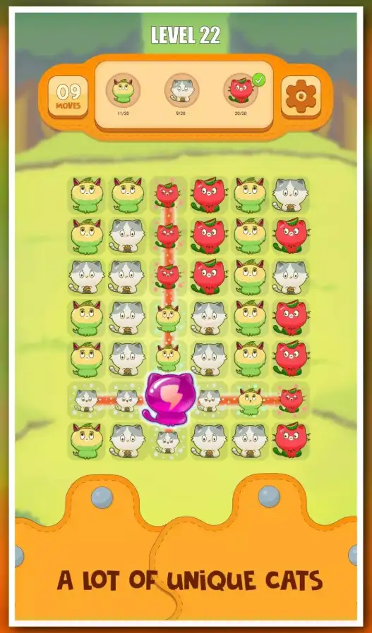 Connect Two Cats Classic screenshot 2