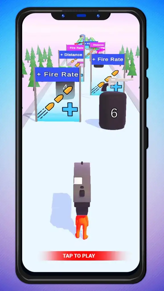 Crazy Gun Head Stick Runner 3D SellUnitySourceCo screenshot 5