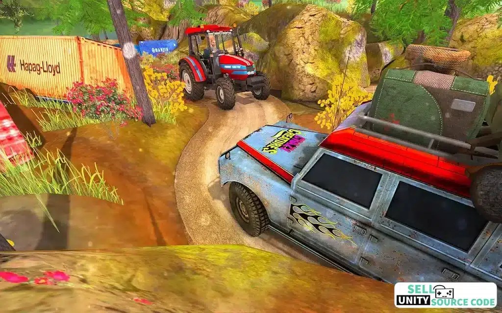 Crazy Jeep Mountain Driver Hill Climb Racer SellUnitySourceCode screenshot 5