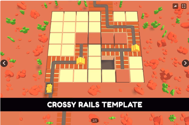Crossy Rails Unity Source Code – Railway Puzzle Game Template | SellUnitySourceCode.com source code