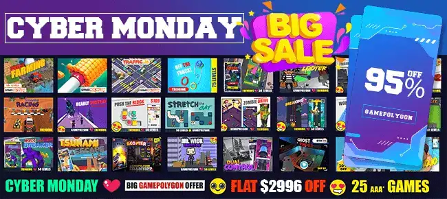 CyberMonday GamePolygon SUPER Bundle: 25 AAA Hyper SellUnitySourceCod screenshot 2
