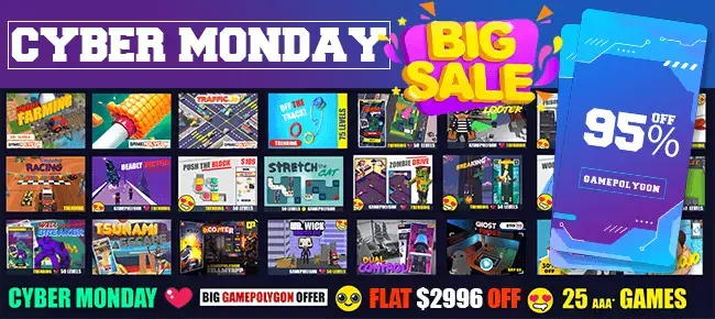 CyberMonday GamePolygon SUPER Bundle: 25 AAA Hyper SellUnitySourceCod screenshot 3