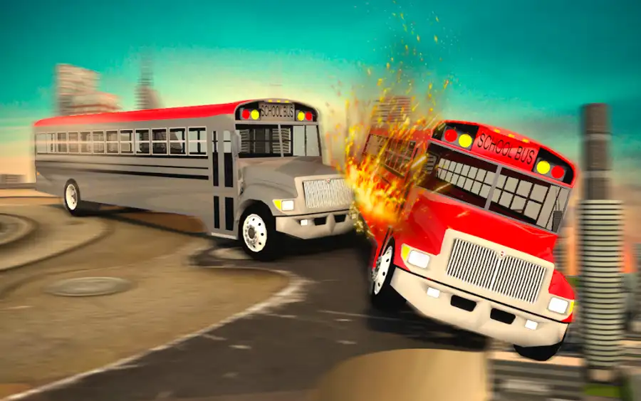 Derby Bus Crash Racing 3D Demolition Derby Games SellUnitySourceCode screenshot 2