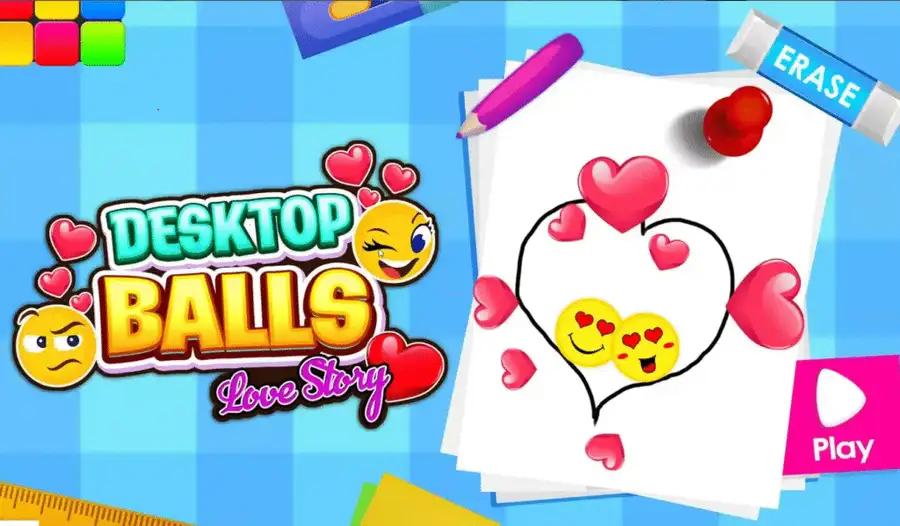 Desktop Balls: Emoji Love Puzzle screenshot 3