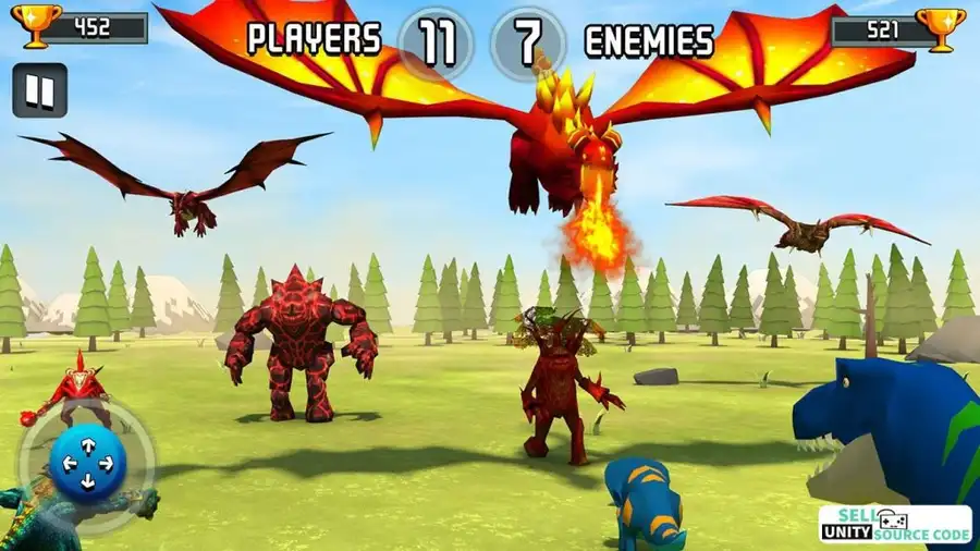 Dragon Dark Fort - Fantasy Battlenite SellUnitySourceCode screenshot 4