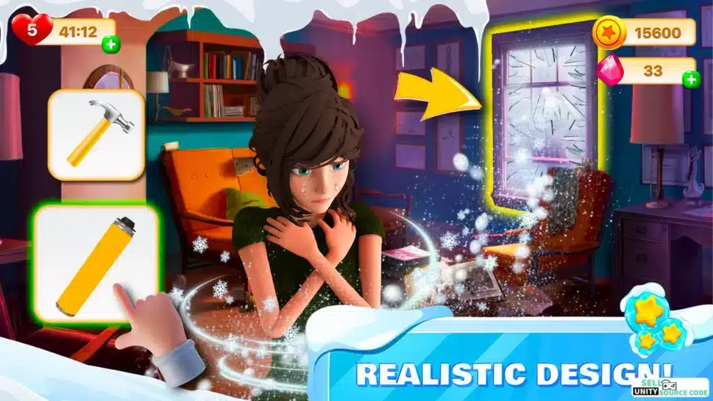 Dream Home Design: Match 3 SellUnitySourceCode   screenshot 5