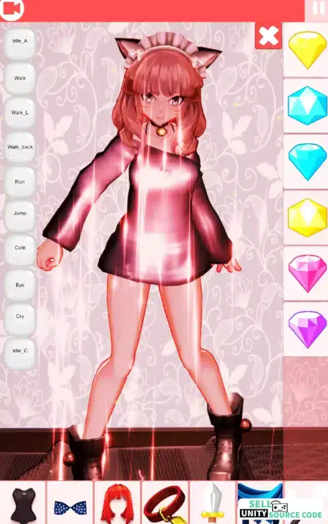 dress up 3d : avatar dress up for girls SellUnitySourceCode screenshot 3