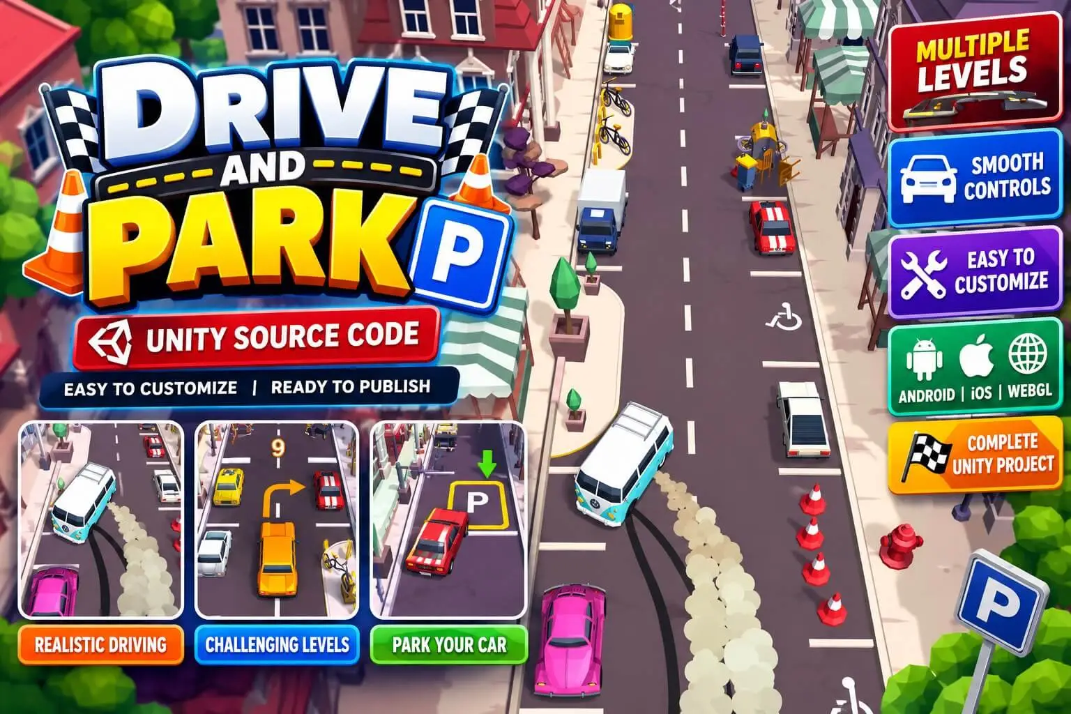 Drive and Park Unity Source Code screenshot 8