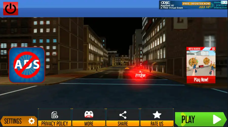 Drive Police Car Gangsters Chase : Free Games SellUnitySourceCode screenshot 5