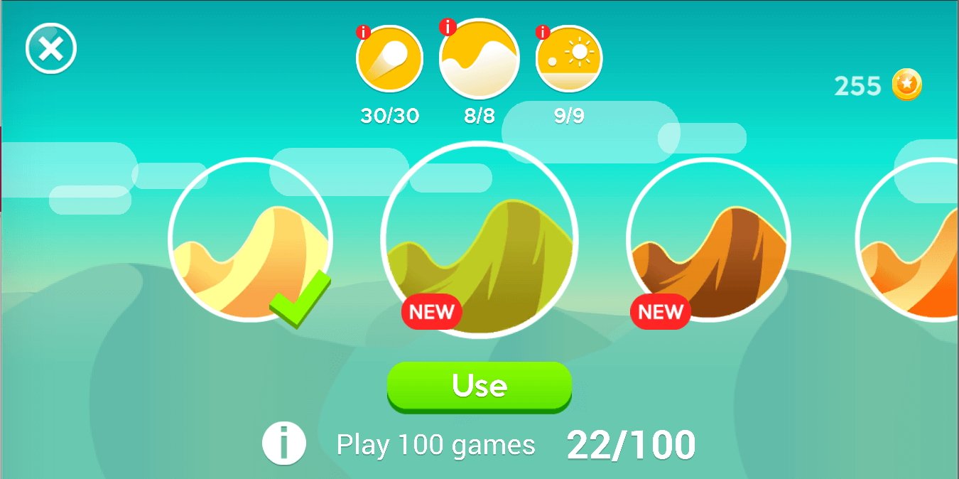 Dune / Tiny Wings Style Game – High-Quality Unity Template screenshot 5