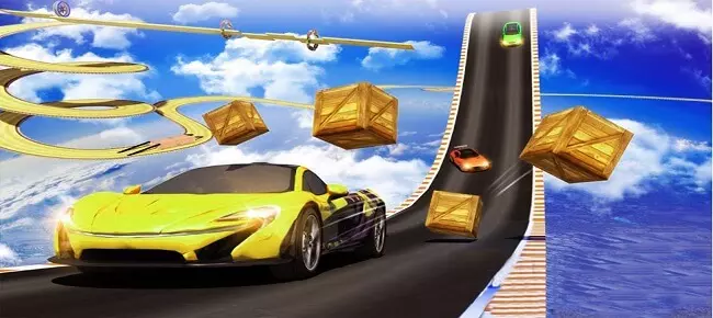 Extreme Mega Ramp Stunt Car Racing : Impossible Track Stunt SellUnitySourceCode screenshot 2