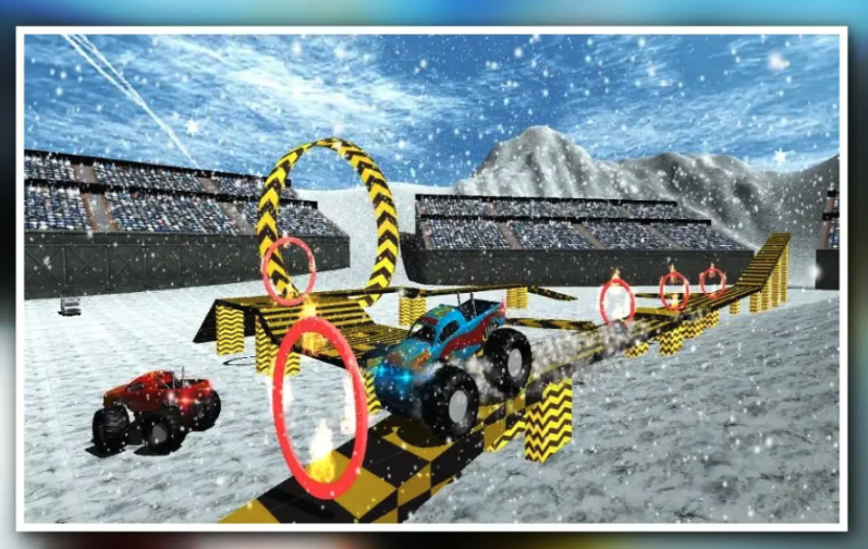 Extreme Slipping Snow 4x4 Monster Truck Stunt screenshot 3