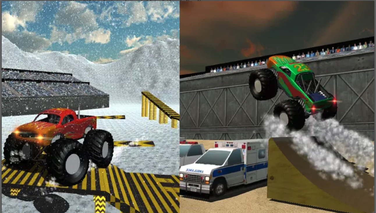 Extreme Slipping Snow 4x4 Monster Truck Stunt screenshot 5
