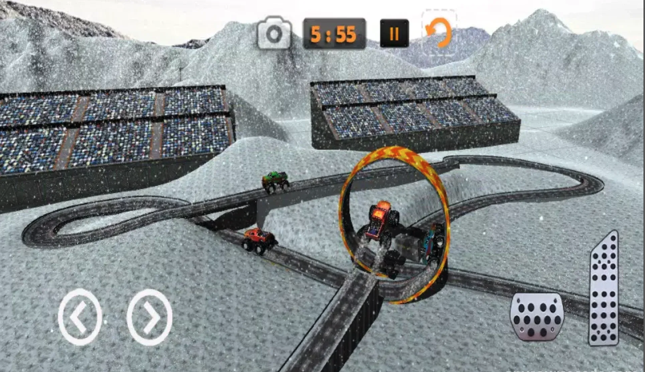 Extreme Slipping Snow 4x4 Monster Truck Stunt screenshot 6