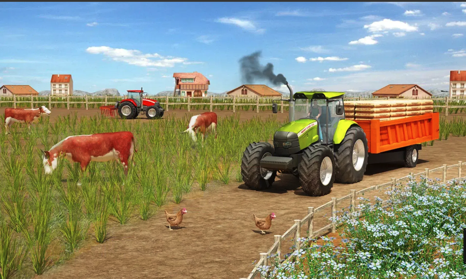 Farming Tractor Cargo Sim - Mountain Jeep Driver screenshot 5