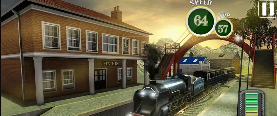 Fast Euro Train Driver Sim: Train Games 3D SellUnitySourceCode screenshot 2