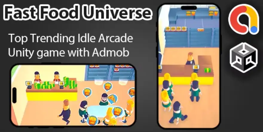 Fast Food Universe SellUnitySourceCode   screenshot 3