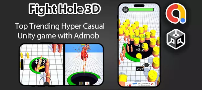Fight Hole 3D – Unity Game + Admob SellUnitySourceCode  screenshot 2