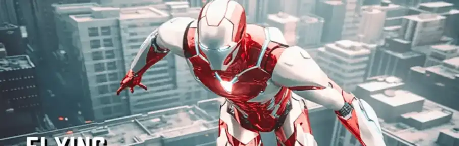 Flying Super Hero City Game SellUnitySourceCode   screenshot 3