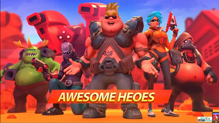Frag Hero Shooter Mad Heroes SellUnitySourceCode screenshot 4